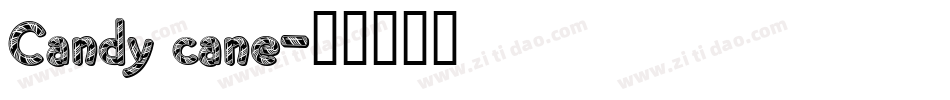 Candy cane字体转换